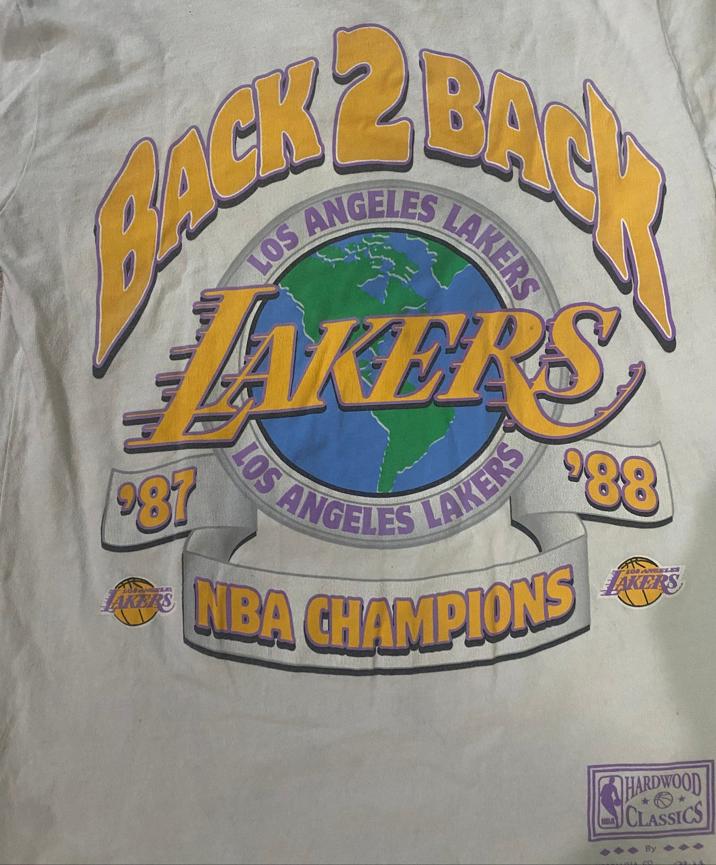 Vintage LA Lakers 87-88 back to back champions Shirt Unisex Men Women.
