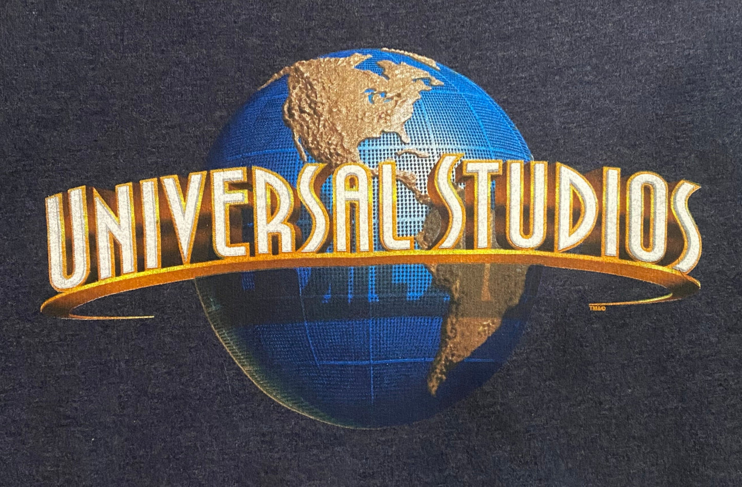 Universal Studios Sweatshirt Men's Medium Blue Pullover Crewneck Graphic Movies