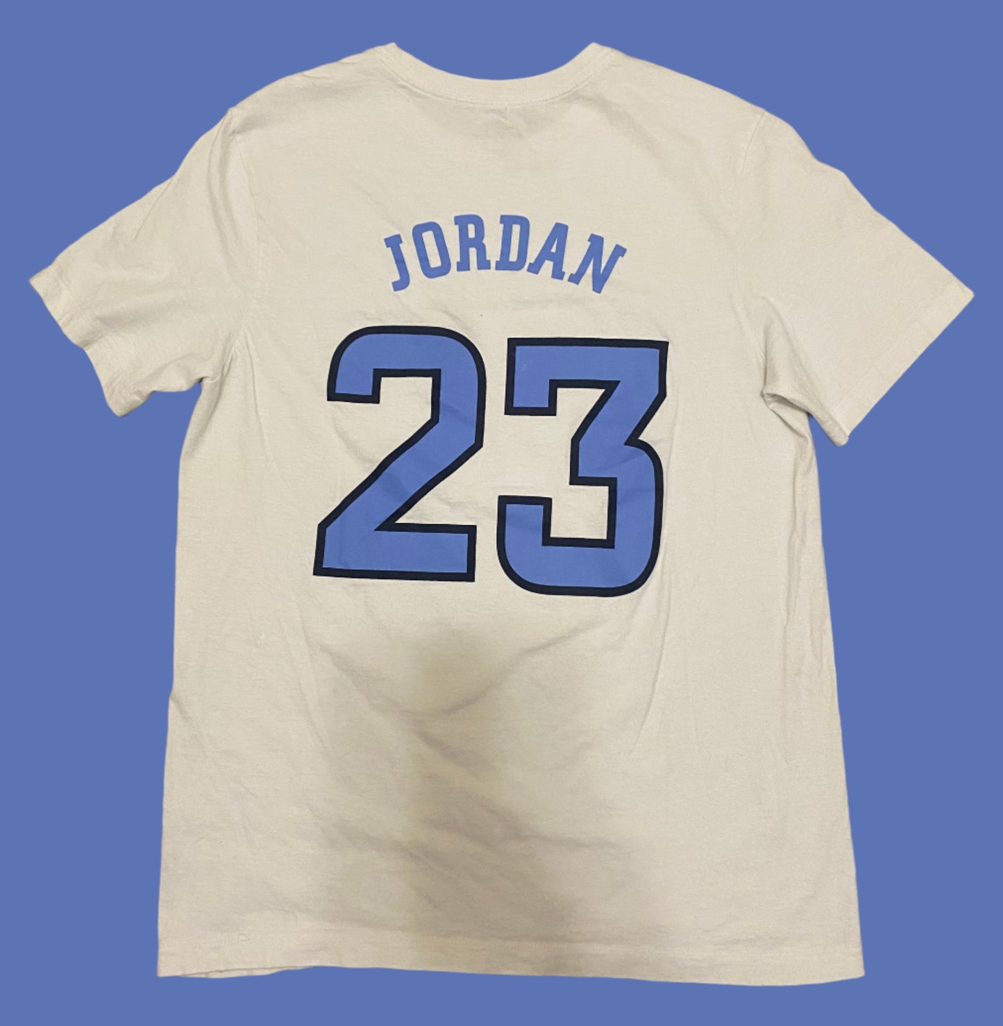 Nike T-shirt Men's Medium White North Carolina Jordan #23 Outdoor Sport