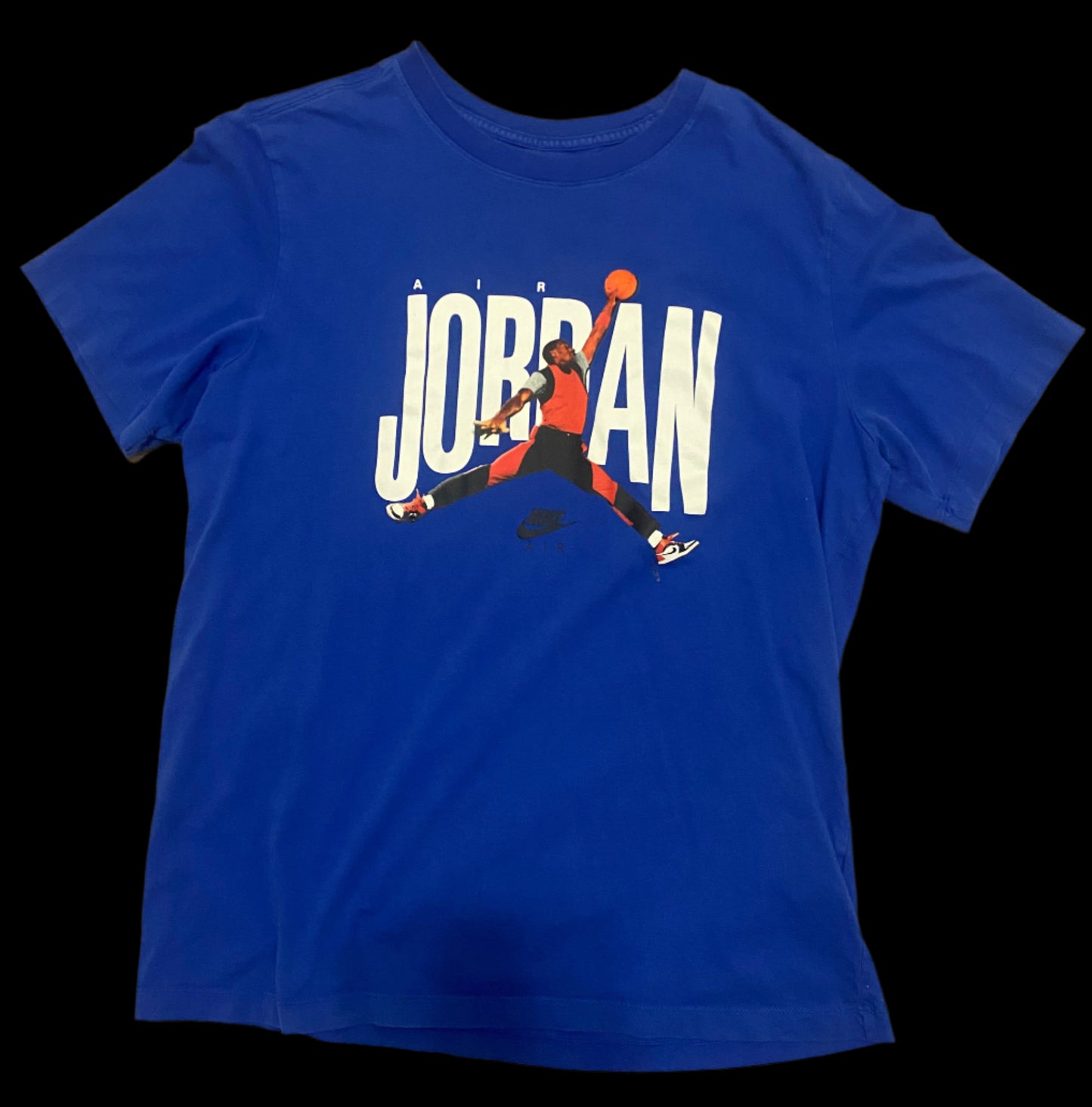 Jordan Mens Blue CJ6304-480 Short Sleeves Crew Neck Pullover T Shirt Size Large