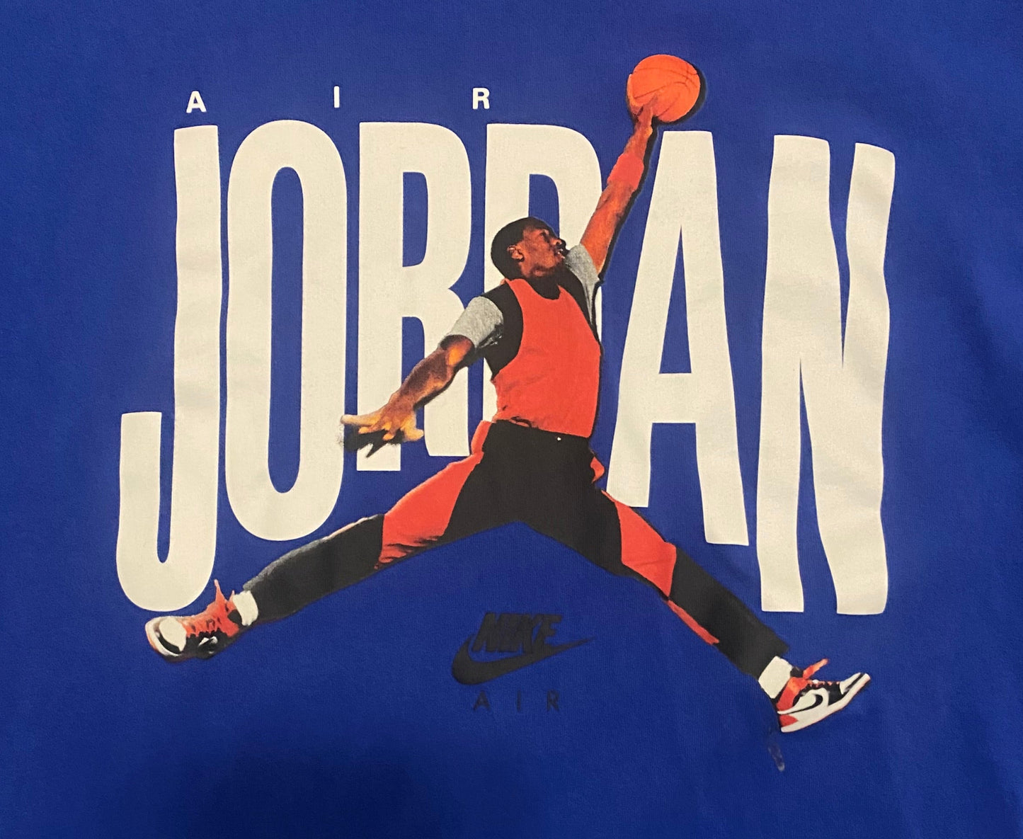 Jordan Mens Blue CJ6304-480 Short Sleeves Crew Neck Pullover T Shirt Size Large