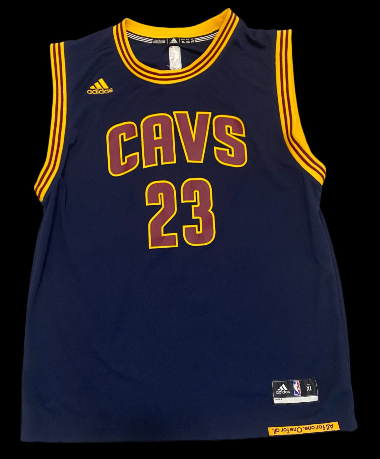 Cleveland Cavaliers Lebron James #23 Throwback Jersey Men's X-LARGE & Cleveland Cavaliers hat cap snap back red blue Mitchell & Ness wool NBA Men's 2N1