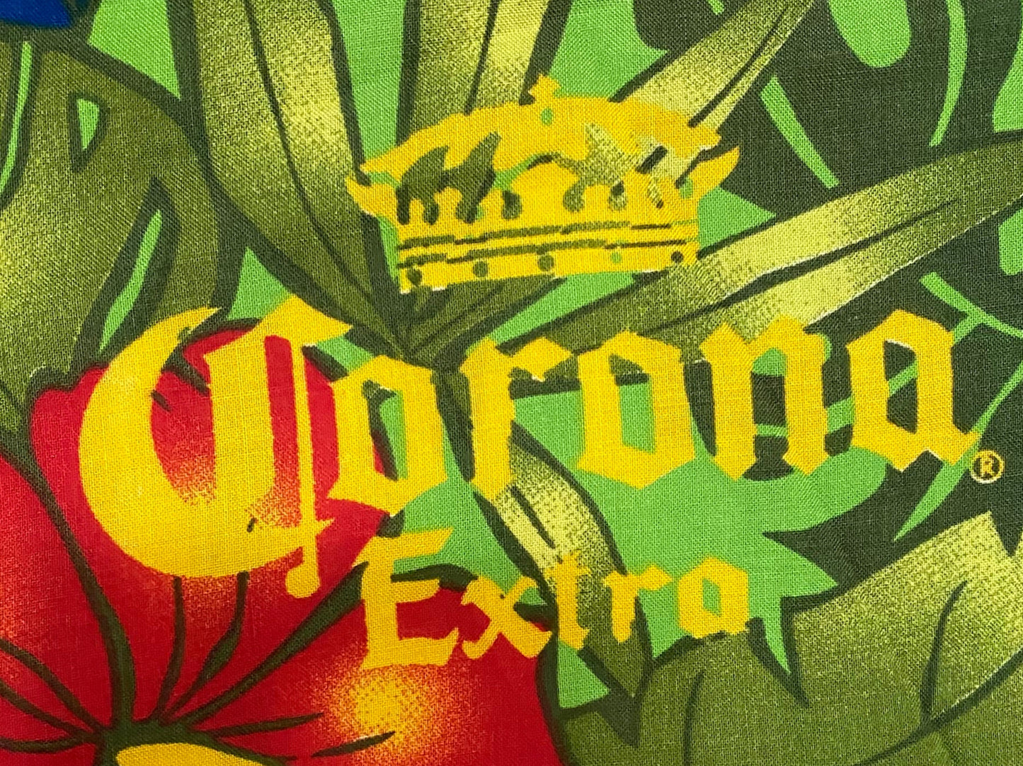 Corona extra shirt medium adult unisex button Down short sleeve polyester NEW