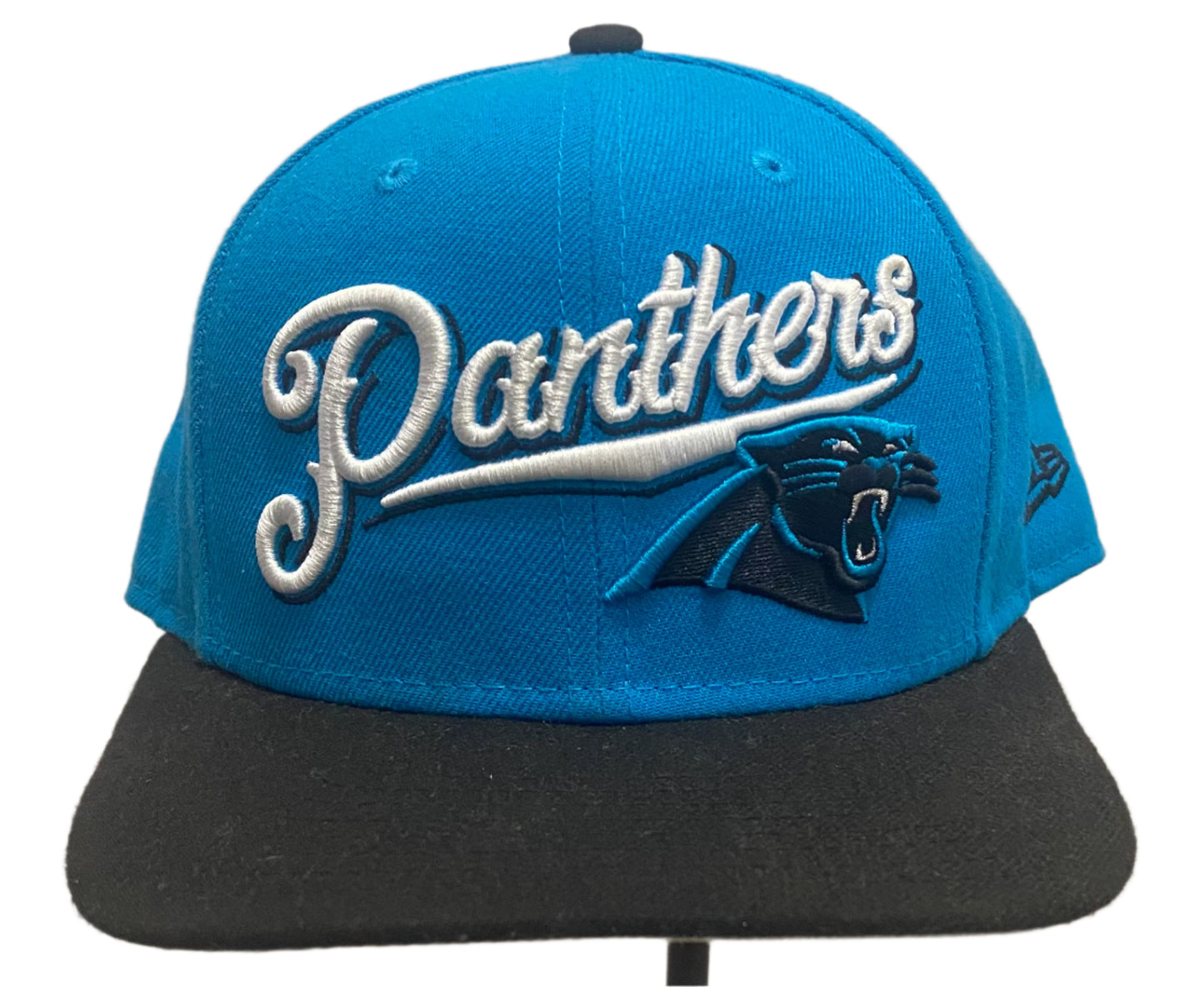 Carolina Panthers Luke Kuechly Black Jersey #59 Stitched on Field Nike NFL Large & Carolina Panthers New Era 9Fifty Snapback Hat Cap Men NFL Football Blue & Black 2N1