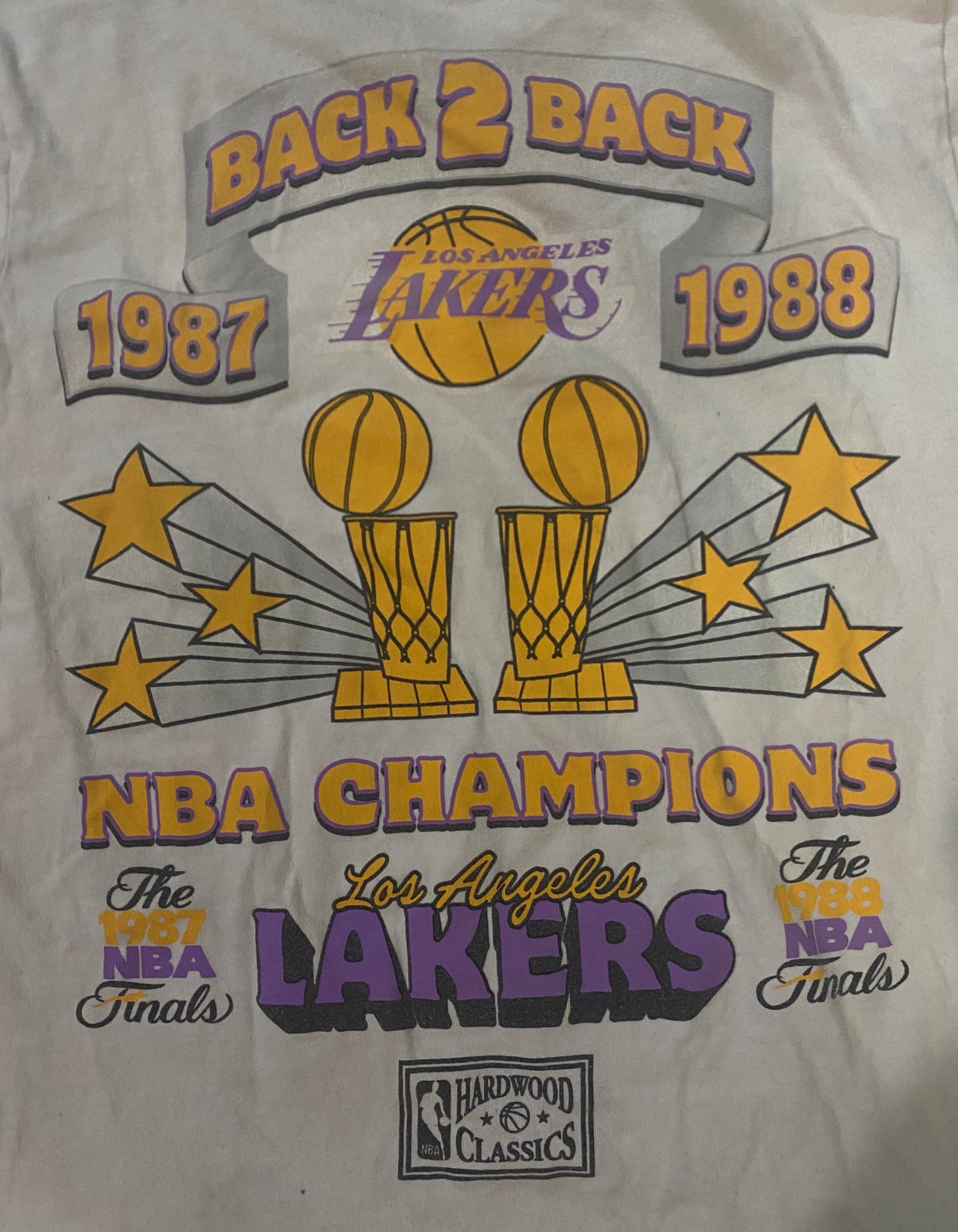 Vintage LA Lakers 87-88 back to back champions Shirt Unisex Men Women.