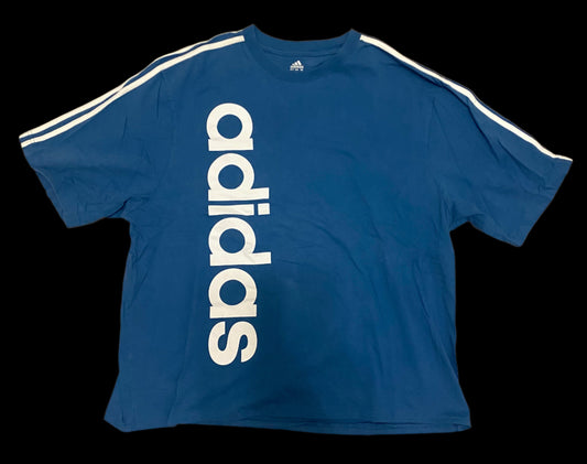ADIDAS Men's Aero ready T-Shirt Blue and White with logo Size Large Box-T