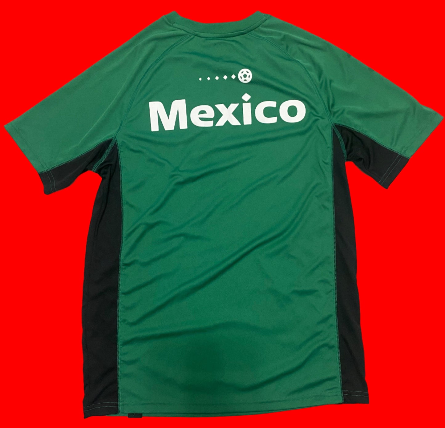 FIFA World Cup 2022 Qatar Mexico National Team Green Short Sleeve Shirt Size Medium