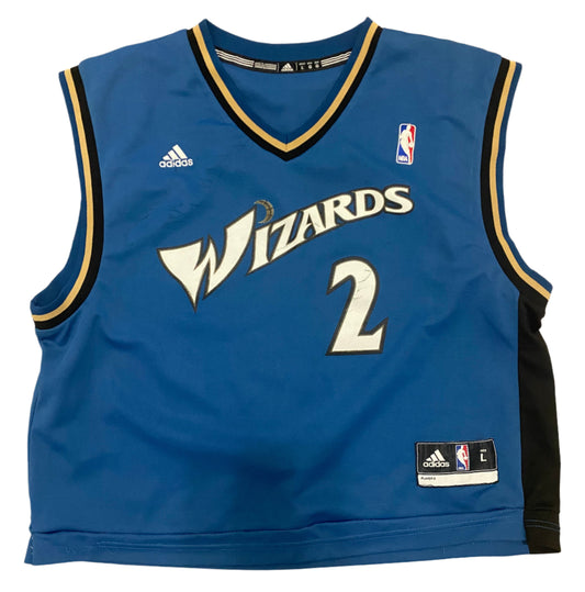 ADIDAS WASHINGTON WIZARDS SWINGMAN BLANK TEAM JERSEY LARGE Box-T