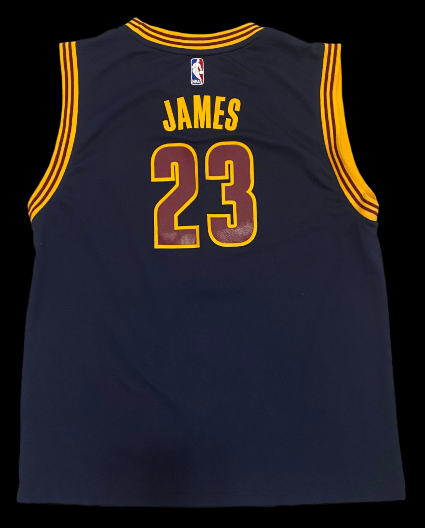 Cleveland Cavaliers Lebron James #23 Throwback Jersey Men's X-LARGE  & Cleveland Cavaliers hat cap snap back red blue Mitchell & Ness wool NBA Men's 2N1
