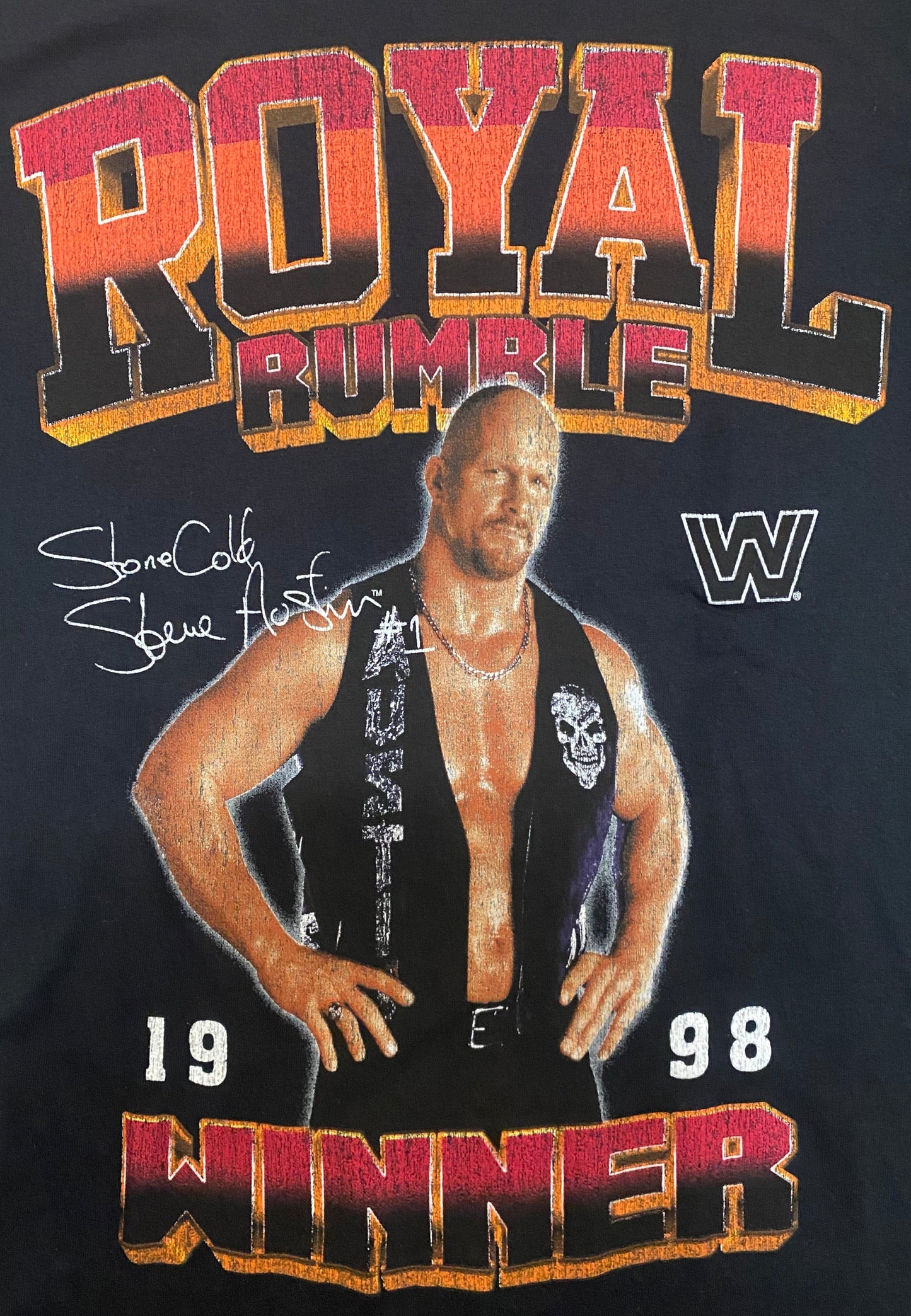 WWE Stone Cold Steve Austin Men's T-Shirt Small Black Graphic Tee Ripple Junction